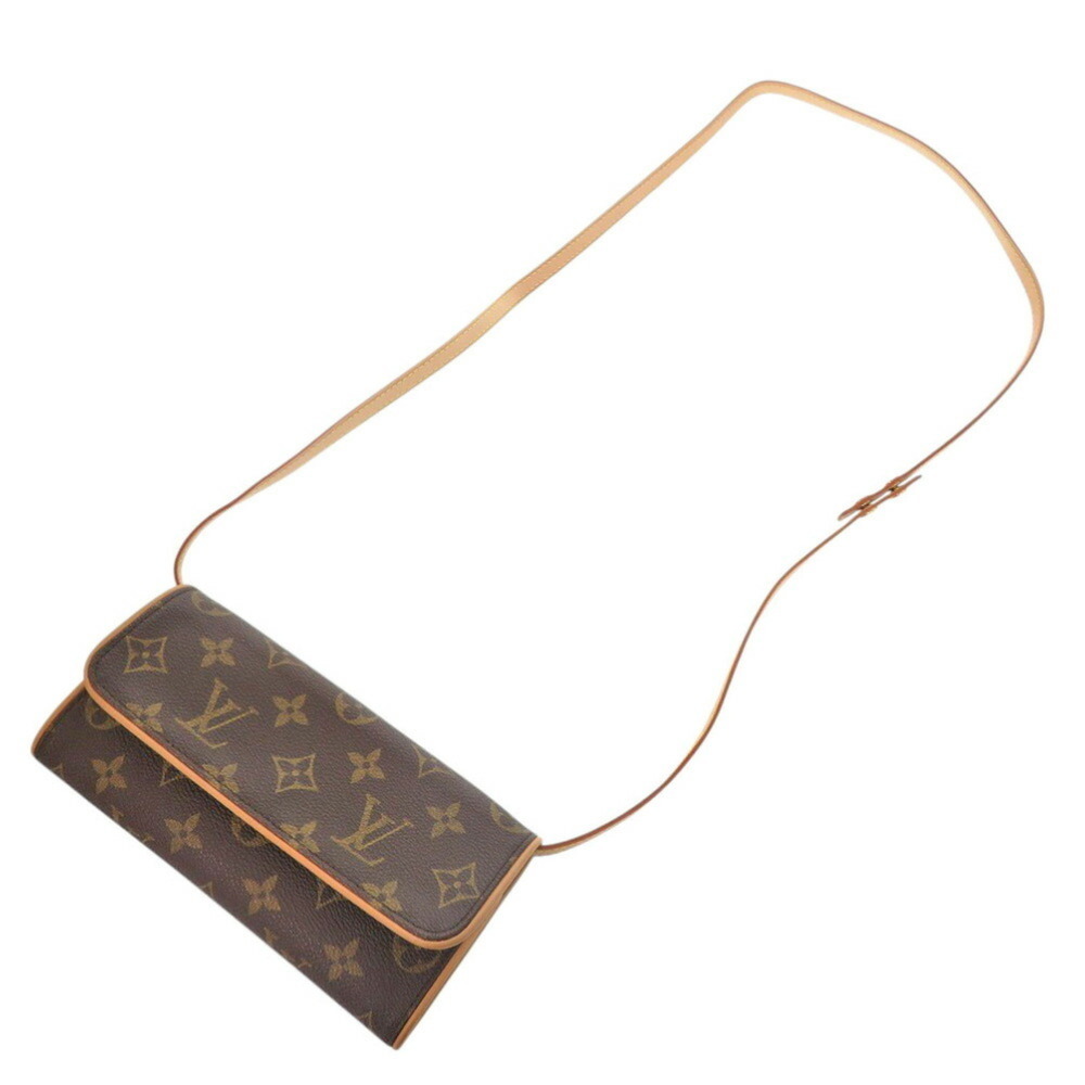 LOUIS VUITTON Authentic Brown Monogram Pochette Shoulder Bag - Picture 6 of 9